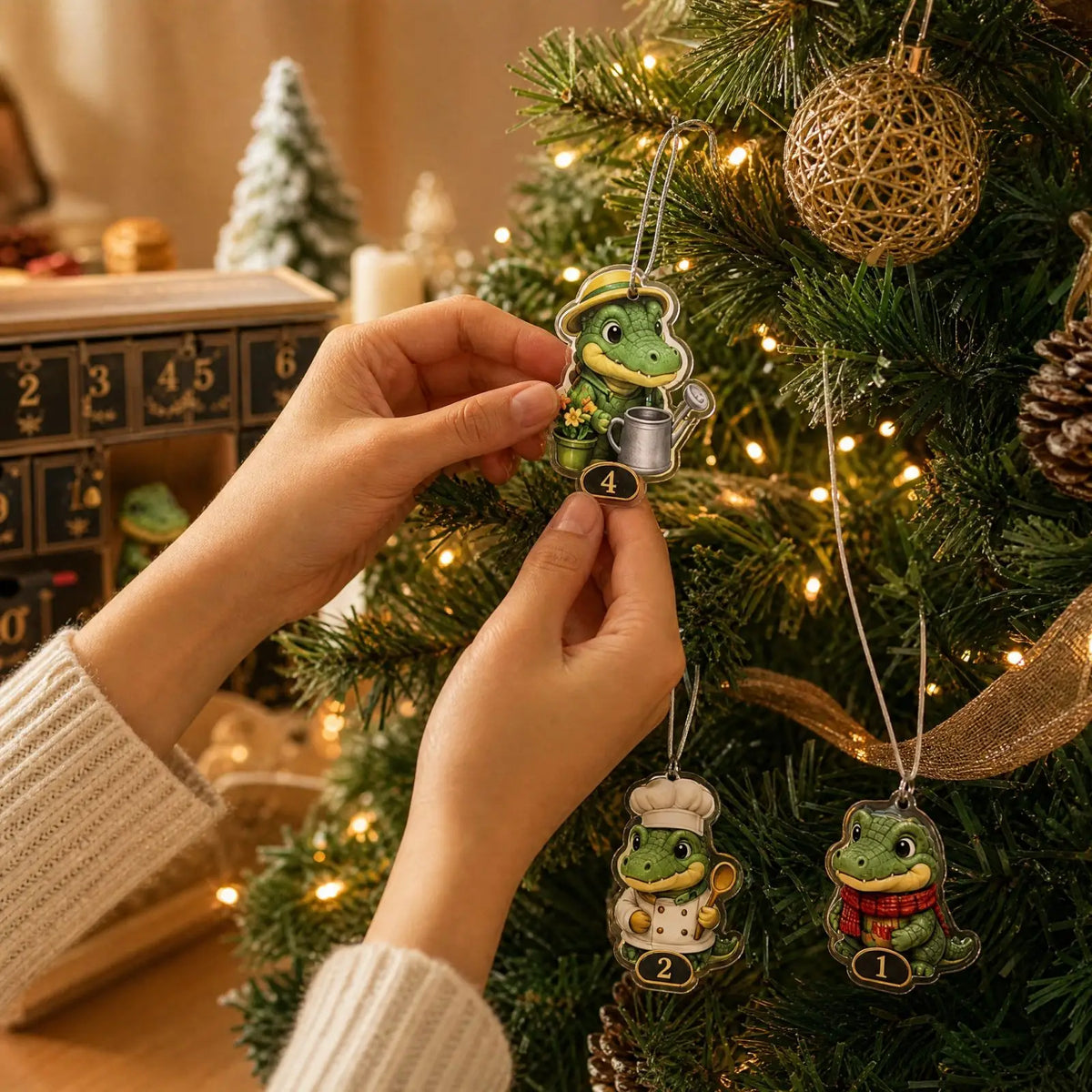 Aftelkalender met hangertjes