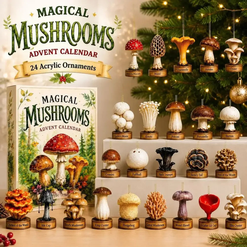 Aftelkalender met kerstboomhangers