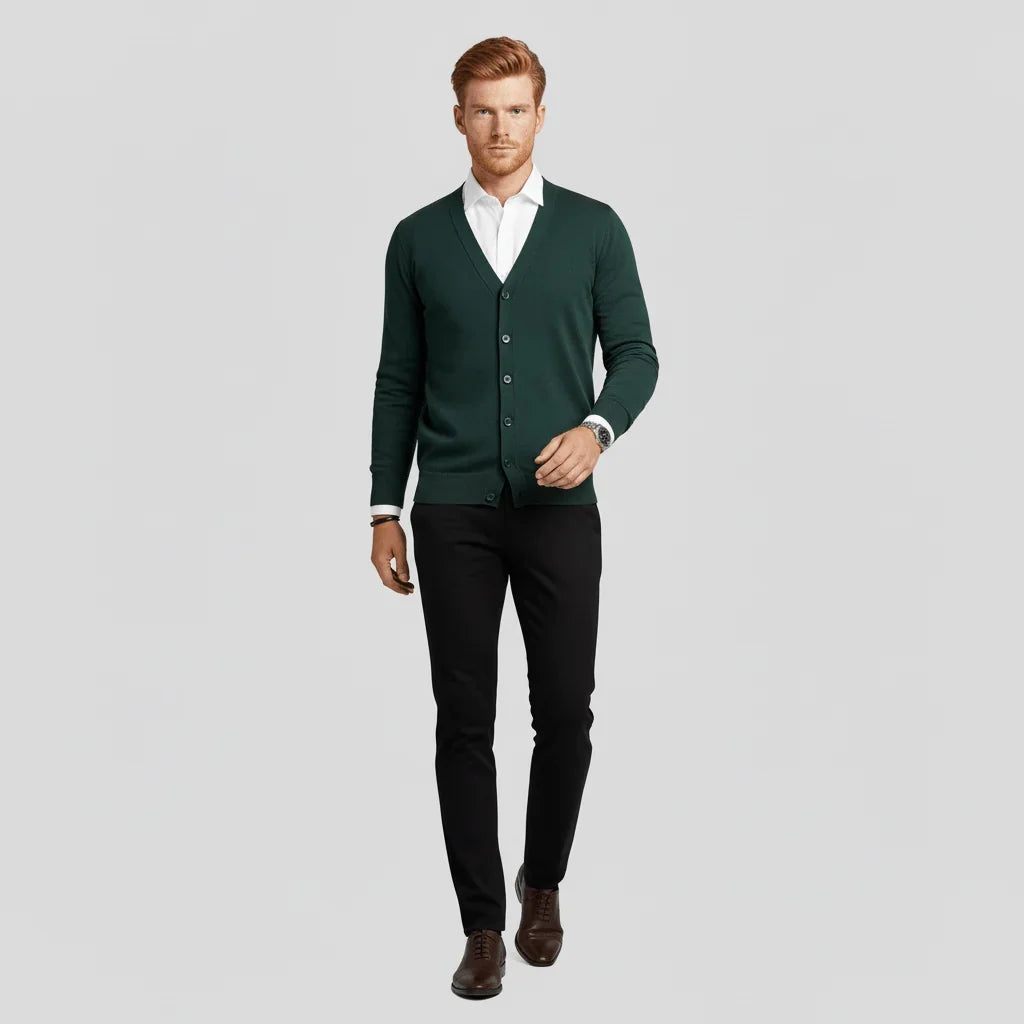 Calvin - Slim-Fit Cardigan with Long Sleeves 6
