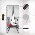 BREEZELIA – Elegant magnetic door curtain made of soft gauze with embroidery Vestragear