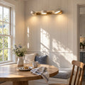 Elias Rustic Adjustable Travertine Wood Wall Sconce 5