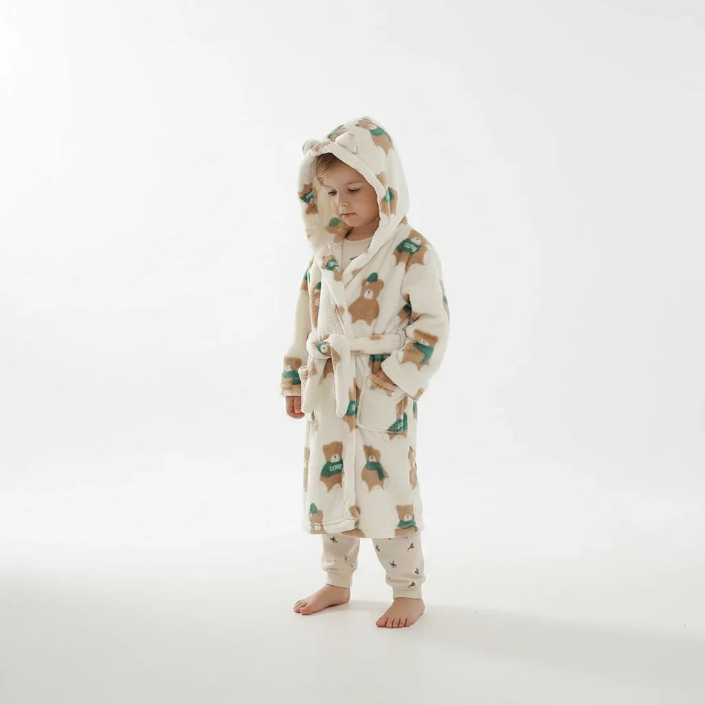 Fluffy children's morning gown - CozyWrap 4