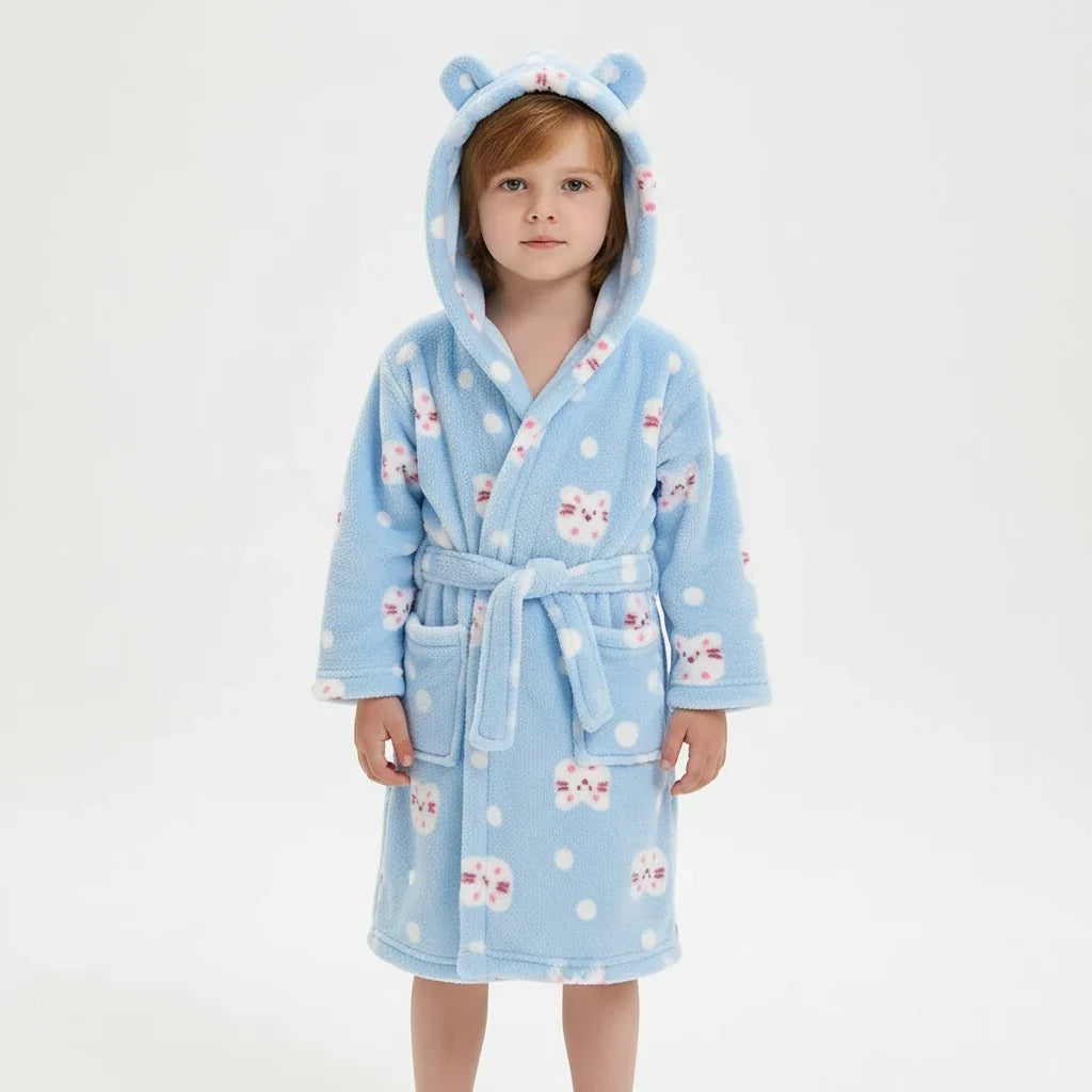 Fluffy children's morning gown - CozyWrap 5