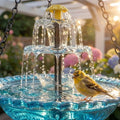 Vogelbad met solarpomp