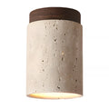 Kairi Scandinavian Natural Travertine Semi Flush Mount Ceiling Light 13