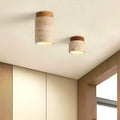 Kairi Scandinavian Natural Travertine Semi Flush Mount Ceiling Light 3