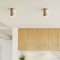 Kairi Scandinavian Natural Travertine Semi Flush Mount Ceiling Light 8