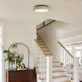 Kairi Scandinavian Travertine Stone Round Ceiling Light 8