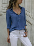 Loose ladies' blouse with button placket – Isabella 5