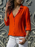 Loose ladies' blouse with button placket – Isabella 6