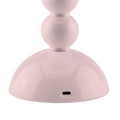 Pale Pink Rechargeable LED Lamp with Adjustable Brightness and Lacquer Finish 2
