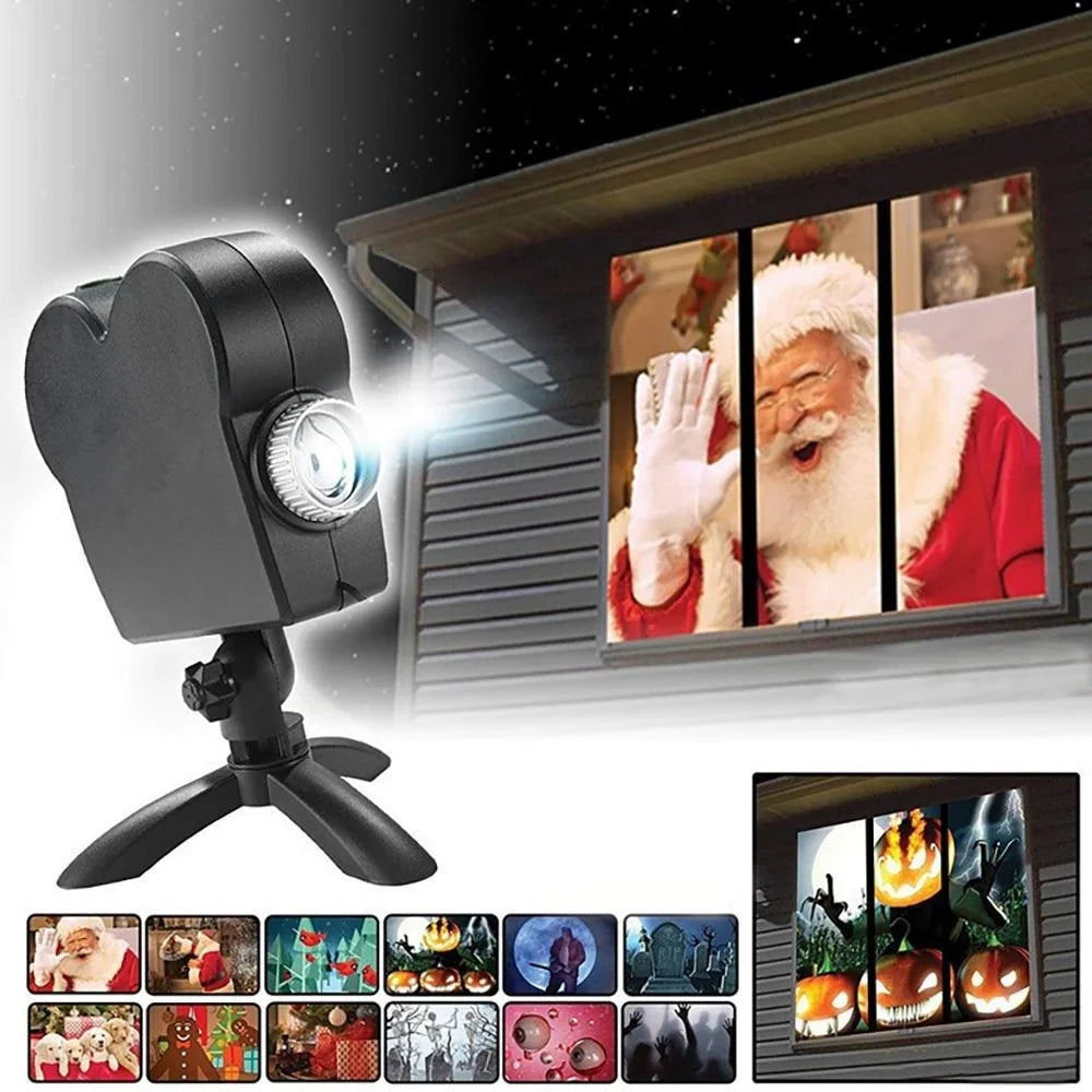 Projector voor het raam