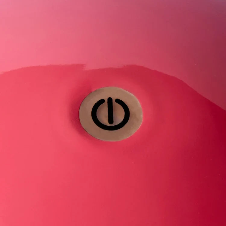 Rechargeable Bobbin LED Lamp with Adjustable Brightness, Watermelon Design, Lacquer Finish 3