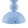 Rechargeable LED Lamp - Bobbin Design with Adjustable Brightness, Pale Denim Finish 2