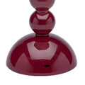 Rechargeable LED Lamp with Adjustable Brightness, Cherry Lacquer Bobbin Design 5