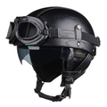 Retro Motorhelm Heren en Dames - DOT-gecertificeerd, Lichtgewicht en Ademend 7