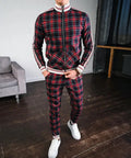Stylish Men's Training Set with Check Pattern – Dorian 2