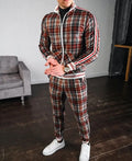 Stylish Men's Training Set with Check Pattern – Dorian 4