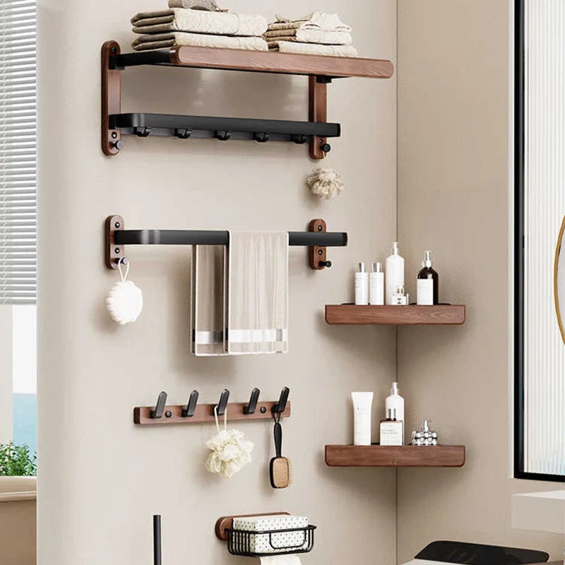 Wall-mounted wooden towel rack - Rackhaven 4