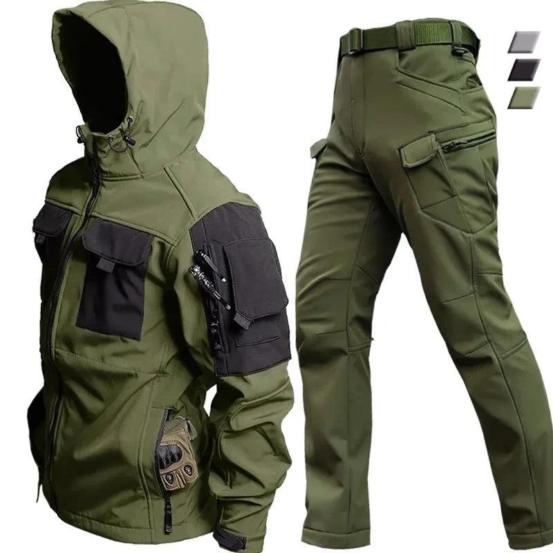 Waterproof outdoor set for men with jacket & trousers – Falk 0