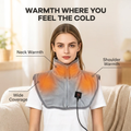 Verwarmd nekkussen – USB, drie warmtestanden en zachte hoes VestraGear